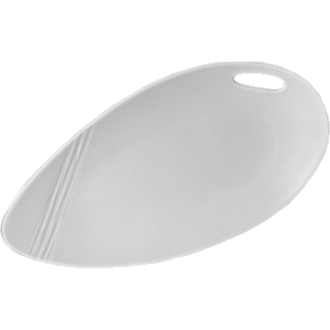 Блюдо овальное «Органикс»; материал: фарфор; высота=30, длина=380, ширина=195 мм; белый