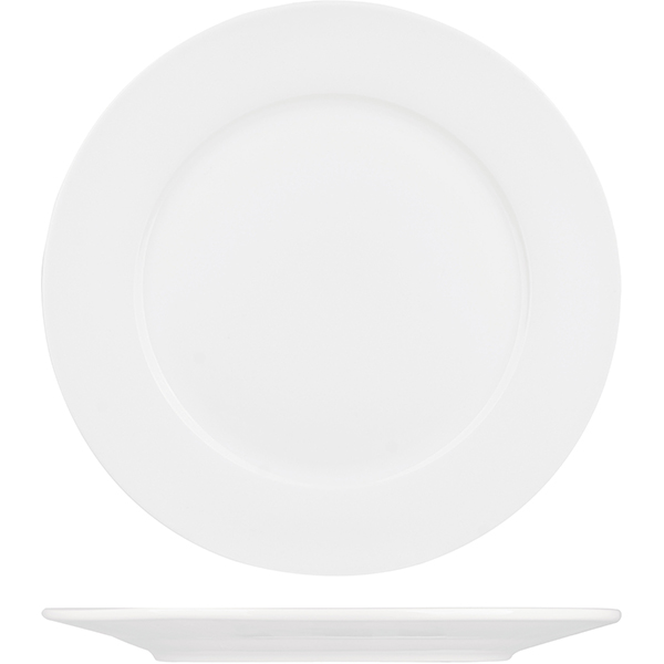 Тарелка мелкая «Кунстверк»; материал: фарфор; диаметр=22.5, высота=2 см.; белый
