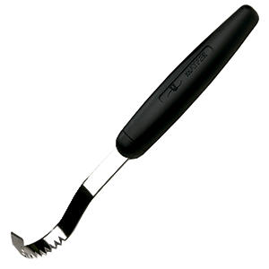 Нож фигурный для масла; сталь нержавеющая; длина=18.5 см.