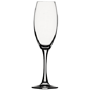 Бокал для шампанского флюте «Суарэ»; хрустальное стекло; 230 мл; диаметр=50/68, высота=221 мм; прозрачный