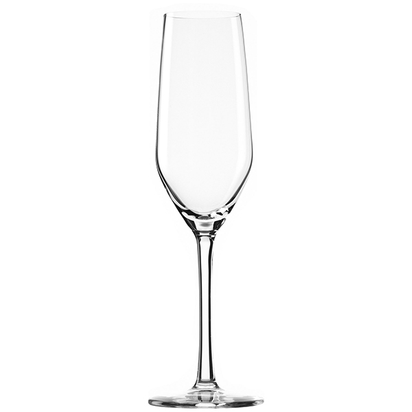 Бокал для шампанского флюте «Ультра»; хрустальное стекло; 185 мл; диаметр=65, высота=216 мм; прозрачный