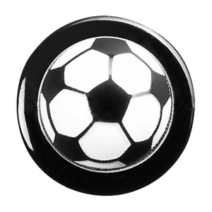 Пукли «Футбольный мяч» (12 штук)  пластик  цвет: черный, белый Greiff