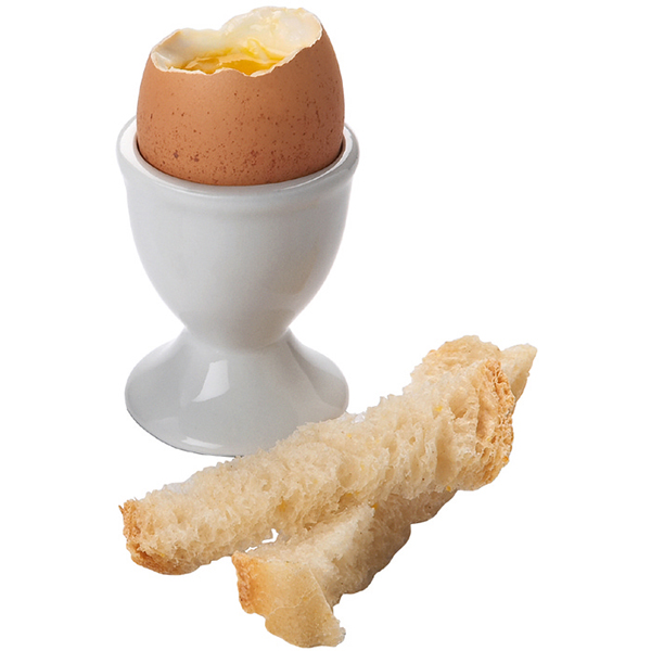 Подставка для яйца «Ин Ситу»; материал: фарфор; диаметр=5, высота=6.3 см.; белый