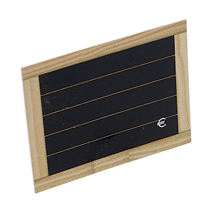 Лейбл для маркировки в деревянной рамке (24 штуки); поливинилхлорид; длина=5, ширина=6 см.