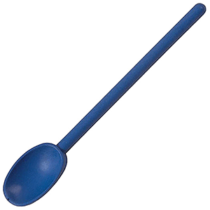 Ложка кухонная «Экзогласс»; пластик; длина=30 см.; синий