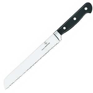 Нож для хлеба; сталь нержавеющая,пластик; длина=20 см.