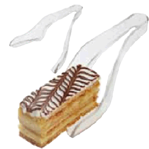 Щипцы для пирожных; поликарбонат; длина=24, ширина=11 см.