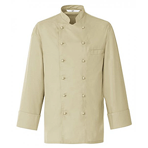Куртка поварская, размер 50 без пуклей; полиэстер,хлопок; бежевая