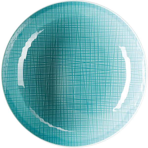 Тарелка глубокая; материал: фарфор; диаметр=21 см.; синий