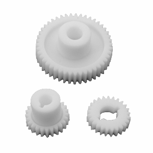 Комплект шестеренок для паста-машинки 022; пластик; диаметр=70/40, высота=35, длина=120, ширина=70 мм; белый