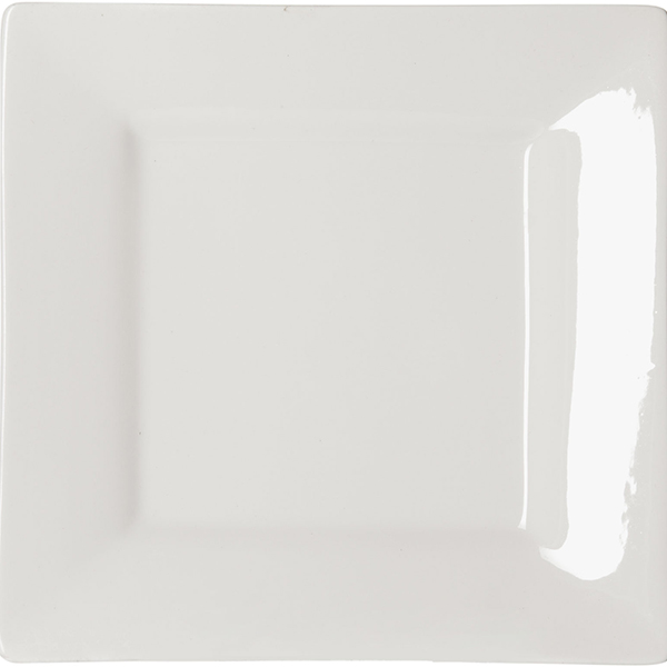 Тарелка квадратная «Кунстверк»; фарфор; H=3.1, L=29.4, B=29.4см; белый
