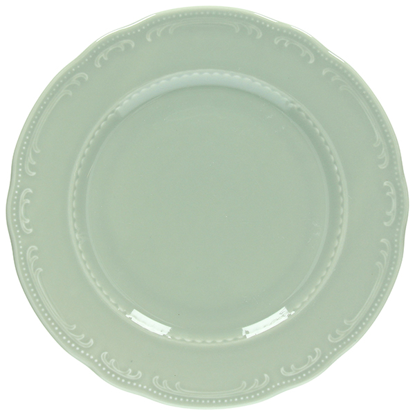 Блюдо круглое «В.Виена Шарм»; фарфор; D=31см; зеленый