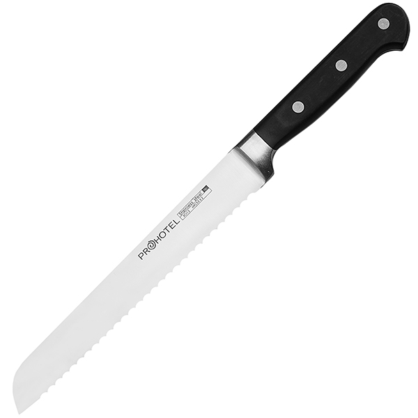 Нож для хлеба «Проотель»; сталь нержавеющая,пластик; L=34/20.5,B=2.7см