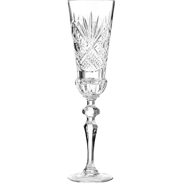 Бокал для шампанского флюте; хрусталь; 190мл; прозрачный