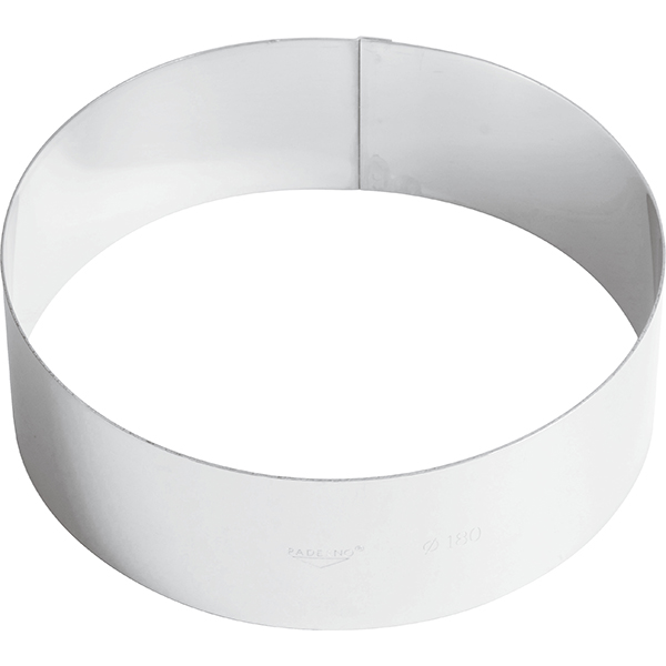 Кольцо кондитерское ; сталь нержавеющая; D=180,H=60мм