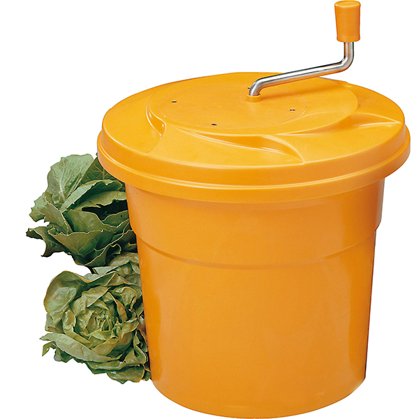 Центрифуга для мойки овощей; пластик; 12л; диаметр=33 см.; оранжевый цвет
