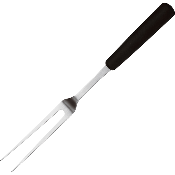Вилка для мяса; сталь нержавеющая,пластик; L=170мм; черный