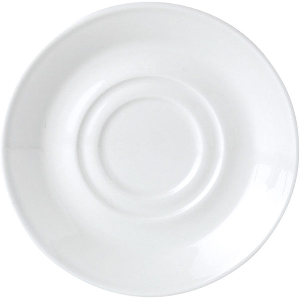 Блюдце «Симплисити Вайт»; материал: фарфор; диаметр=15 см.; белый