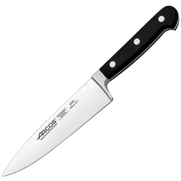 Нож поварской «Класика»; сталь нержавеющая,полиоксиметилен; L=16см