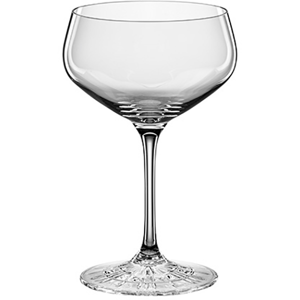 Шампанское-блюдце «Перфект»; хрустальное стекло; 235мл; прозрачный