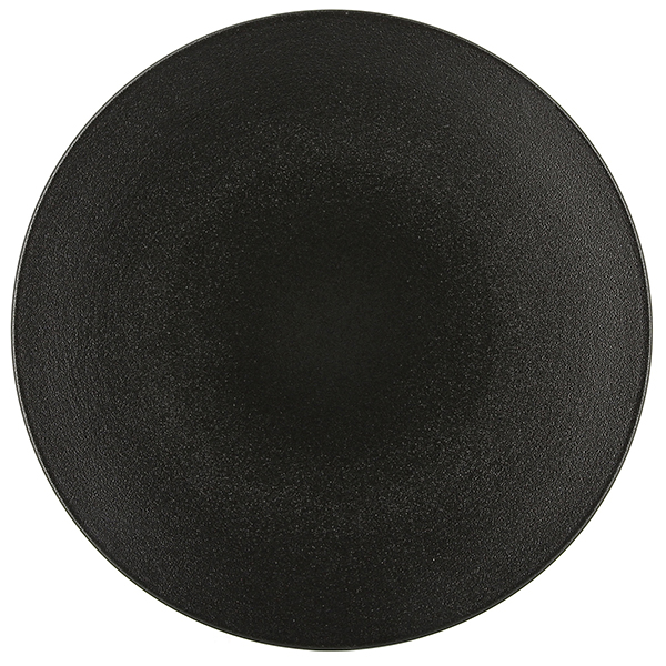 Тарелка мелкая «Экинокс»; фарфор; D=26,H=3см; черный
