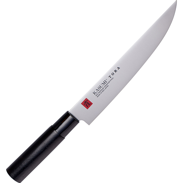 Нож кухонный слайсер; сталь нержавеющая,дерево; L=20см; металлический ,черный