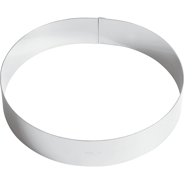 Кольцо кондитерское; сталь нержавеющая; диаметр=220, высота=45 мм; металлический
