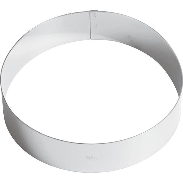 Кольцо кондитерское  сталь нержавеющая  диаметр=200, высота=45 мм Paderno