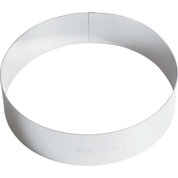 Кольцо кондитерское; сталь нержавеющая; диаметр=240, высота=60 мм; металлический