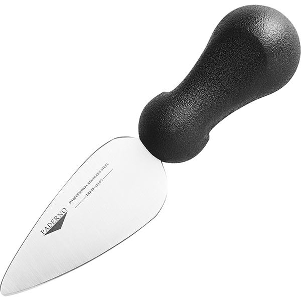 Нож для твердых сыров; сталь нержавеющая,пластик; длина=180/100, ширина=42 мм; металлический,цвет: черный