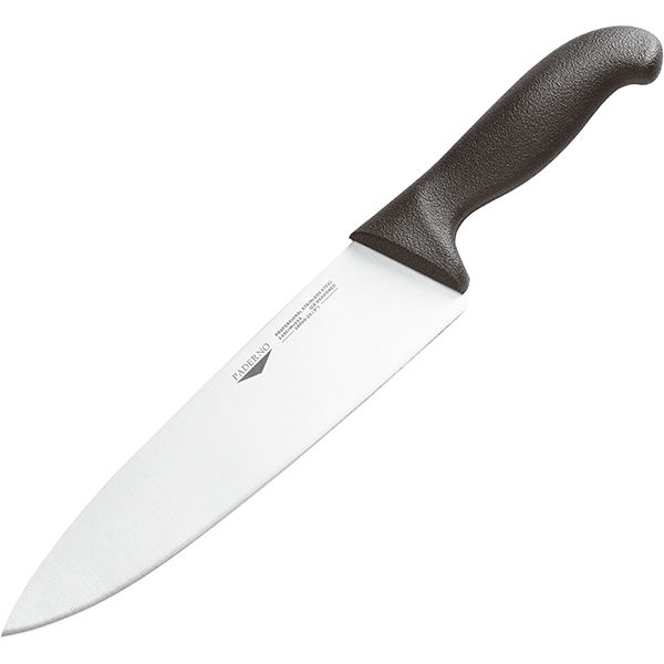 Нож поварской; сталь, пластик; длина=445/300, ширина=65 мм; цвет: черный,металлический