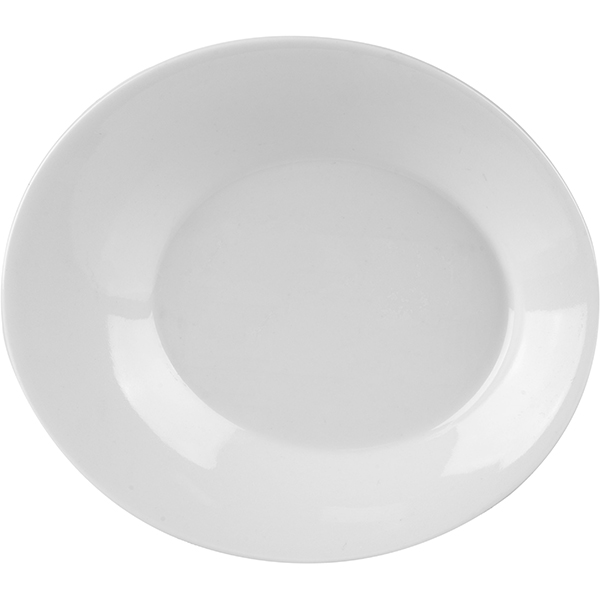Салатник «Монако Вайт»; материал: фарфор; длина=12.5, ширина=10.5 см.; белый