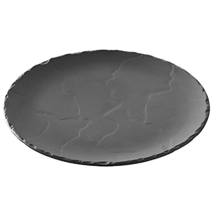Тарелка мелкая «Базальт»; материал: фарфор; диаметр=17.5 см.; цвет: черный