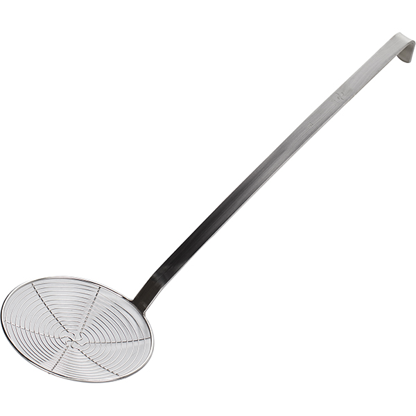 Шумовка-сито; сталь нержавеющая; диаметр=18, длина=50 см.; металлический