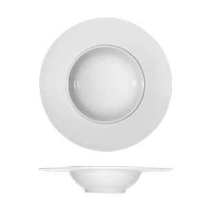 Тарелка для пасты «Комплимент»; материал: фарфор; диаметр=28 см.; белый