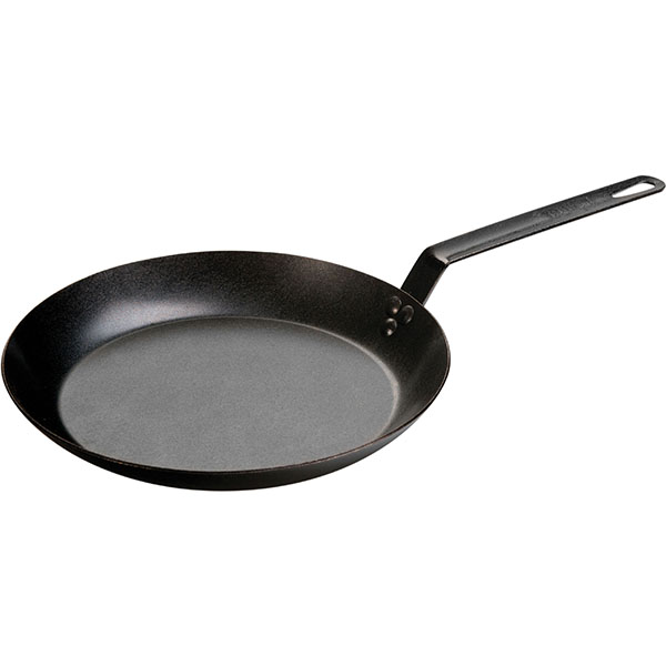 Сковорода; материал: карбоновая сталь; диаметр=31, высота=11, длина=51, ширина=31.5 см.; цвет: черный