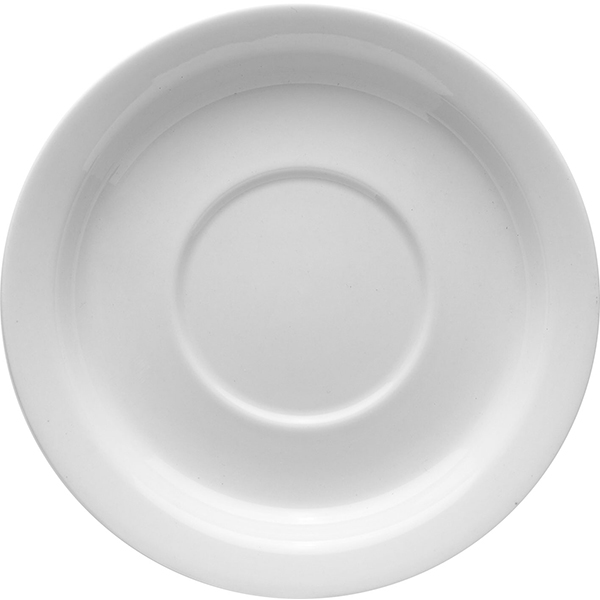 Блюдце «Проотель»; материал: фарфор; диаметр=14.5 см.; белый