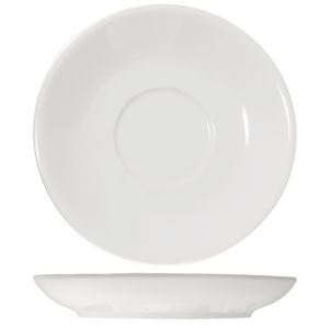 Блюдце «Кунстверк»; материал: фарфор; диаметр=15 см.; белый