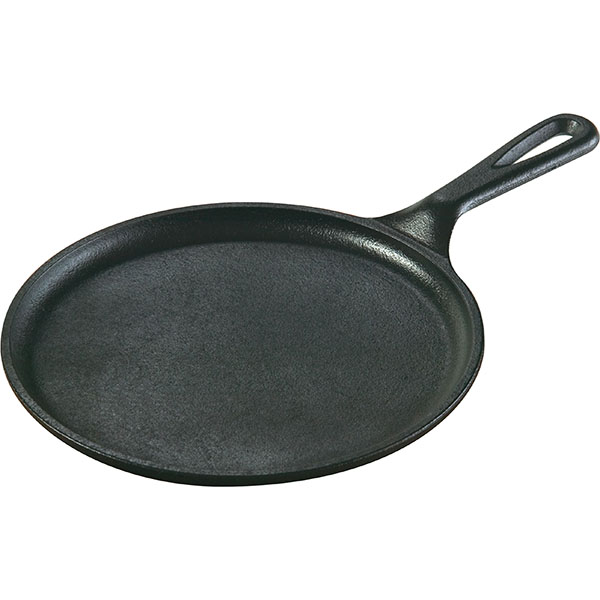Сковорода для фахитос; чугун; диаметр=210, высота=15, длина=330 мм; цвет: черный