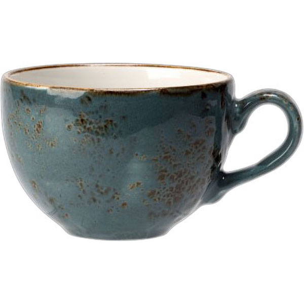 Чашка чайная «Крафт»; материал: фарфор; 340 мл; диаметр=10, высота=7, длина=13 см.; синий