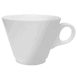 Чашка чайная «Симплисити Вайт»; материал: фарфор; 300 мл; диаметр=105, высота=75, длина=135 мм; белый