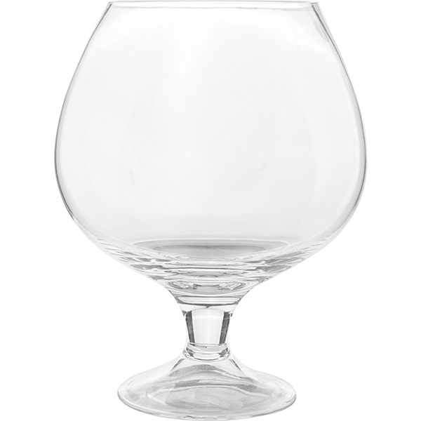 Ваза-бокал; стекло; 1.5л; диаметр=19.5, высота=20, ширина=30 см.; прозрачный