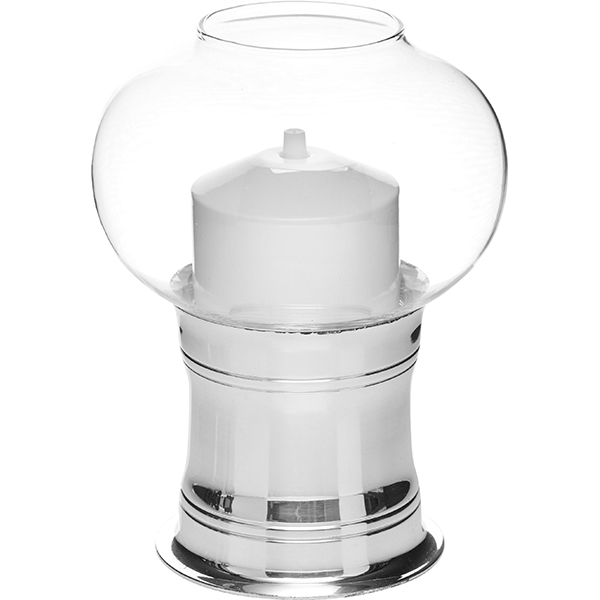 Светильник масляный «Студио»; сталь, стекло; диаметр=11.8, высота=16 см.; металлический,прозрачный