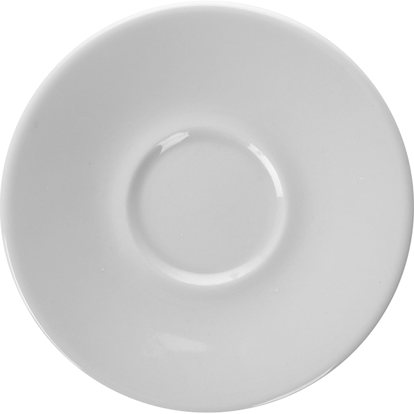Блюдце «Паула»; материал: фарфор; диаметр=13, высота=1 см.; белый