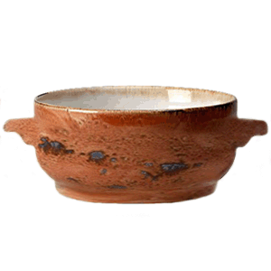 Супница, Бульонница (бульонная чашка) без крышки «Крафт»; материал: фарфор; 450 мл; диаметр=12, высота=6 см.; терракот