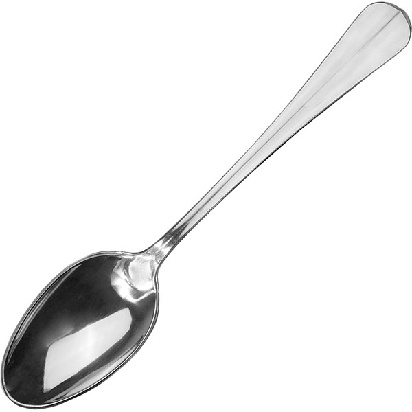 Ложка десертная «Эко Багет»; сталь; длина=180/70, ширина=2 мм; металлический