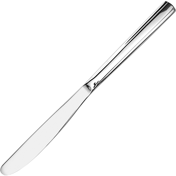 Нож столовый «M18»; сталь нержавеющая; длина=222/113, ширина=16 мм; металлический