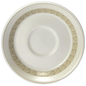 Блюдце «Антуанетт»; материал: фарфор; диаметр=11 см.; белый,оливковый