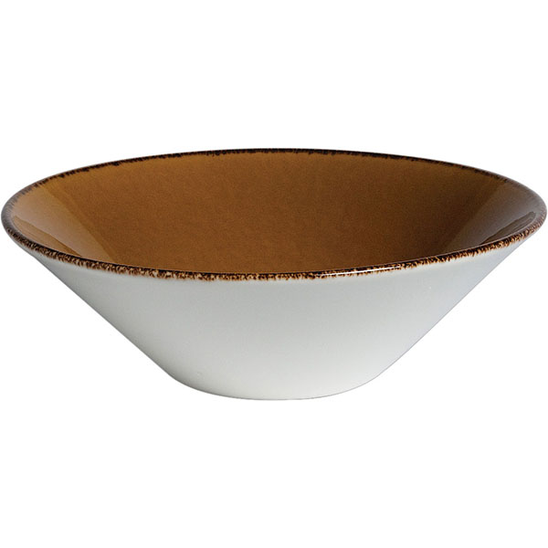 Салатник «Террамеса мастед»; материал: фарфор; 300 мл; диаметр=135, высота=65 мм; светло-коричневая